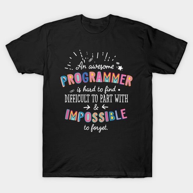 An awesome Programmer Gift Idea - Impossible to Forget Quote T-Shirt by BetterManufaktur